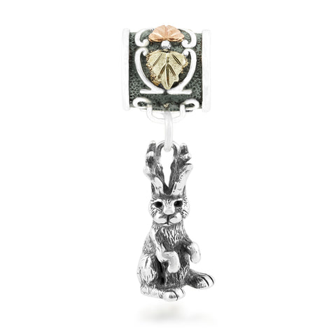 Landstrom's Black Hills Gold & Silver Jackalope Memory Bead