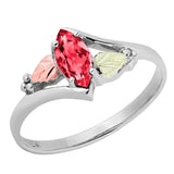 Landstrom's Black Hills Gold Sterling Silver Ruby Ring