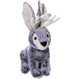 Jackalope Sitting Plush - Grey - Wall Drug Store