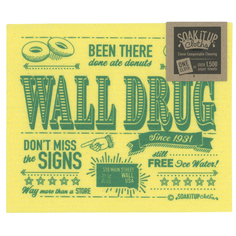 Swedish Dish Cloth Yellow - Wall Drug Store