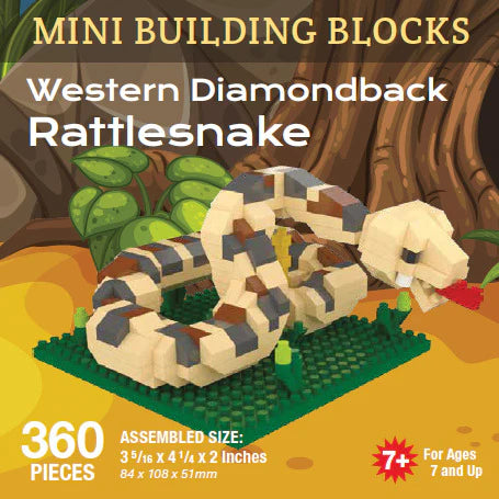 Western Diamondback Rattlesnake Mini Building Blocks - Wall Drug Store