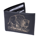 Leather Bifold Wallet - Buffalo - Wall Drug Store