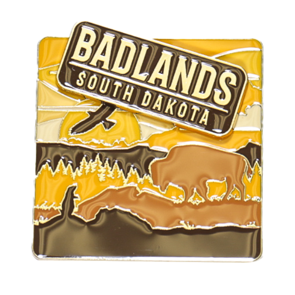 Badlands South Dakota Metal Magnet - Wall Drug Store
