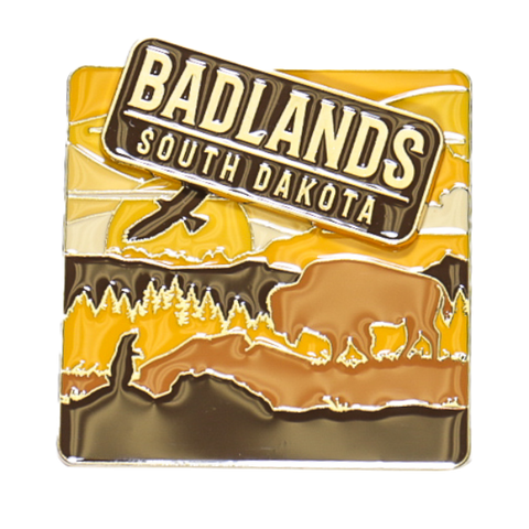 Badlands South Dakota Metal Magnet - Wall Drug Store