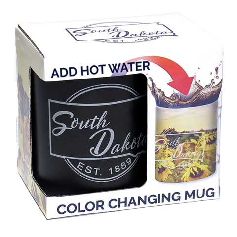 South Dakota Sunflower Color Changing Mug - Wall Drug Store