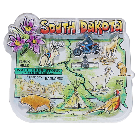 South Dakota 3D Magnet - Wall Drug Store