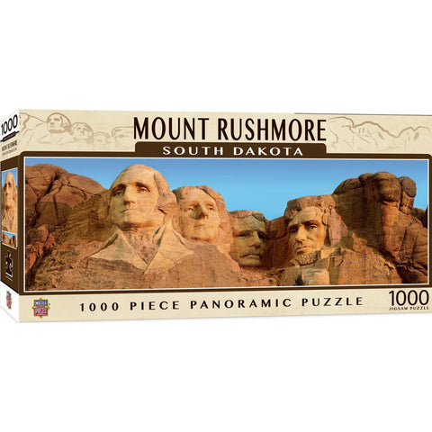 Mount Rushmore Panoramic 1000 pc Puzzle - Wall Drug Store