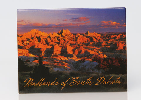 Badlands Sunset Badge Magnet - Wall Drug Store