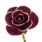 Burgundy Wine 24k Gold Dipped Rose - Wall Drug Store